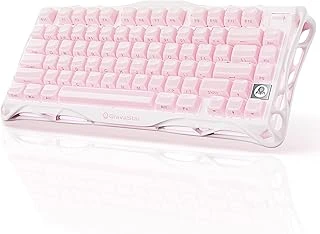 Gravastar Mercury K1 Rgb Kablosuz Mekanik Klavye, Alüminyum Çerçeveli, İngilizce Q, Special Edition, Pembe ürün görseli 1