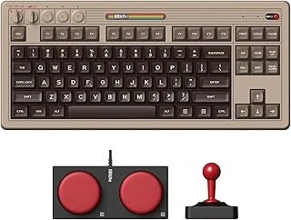 8Bitdo Mekanik Klavye, Bluetooth/2.4G/Usb-C Swappable Oyun Klavyesi, 87 Tuşlu, Çift Süper Düğmeli Süper Çubuklu, Windows Android Için - C64 Edition - Qwerty İngilizce Klavye ürün görseli 1