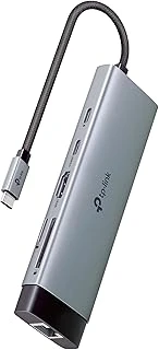 Tp-Link Uh9120C, 4K 60Hz Hdmi, Gigabit Rj45 Port, 100W Hızlı Şarj, Sd Microsd Kart Yuvası, 5Gbps Data Transfer Hızı, 9'U Bir Arada Usb-C Hub ürün görseli 1