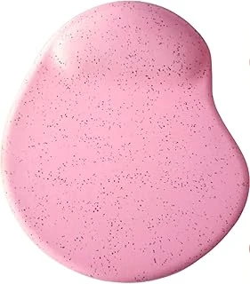 Usin Oval Bilek Destekli Kum Desen Tip Kaymaz Taban Optik Bilgisayar Notebook Mouse Pad Maus Pad 17,5X21,5Cm (Pembe) ürün görseli 1