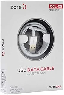 Zore Ocl-02 Lightning Usb Kablo Beyaz ürün görseli 1