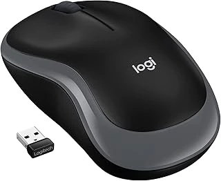 M185 Kablosuz Mouse, 1.000 Dpi Optik Sensör, Sağ Sol Kullanıma Uygun, 10 M Kullanım Mesafesi, 12 Ay Pil Ömrü, Gri ürün görseli 1