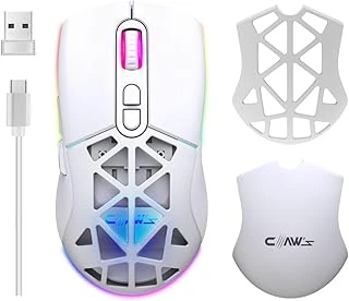 Claw'S Nexus Air Kablosuz 10000 Dpi Pixart Pmw3325 Sensör Makro Yazılımlı & Değiştirilebilir Kapaklı Rgb Kablosuz Mouse - Beyaz ürün görseli 1