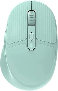 Coverzone Çift Modlu Bluetooth Usb Dongle Kablosuz Mouse Dizüstü Bilgisayar Pc Ile Uyumlu Ayarlanabilir 3 Farklı Dpi, Type-C Şarjlı Hafif Bilgisayar Faresi Turkuaz (G01 - Turkuaz) ürün görseli 1