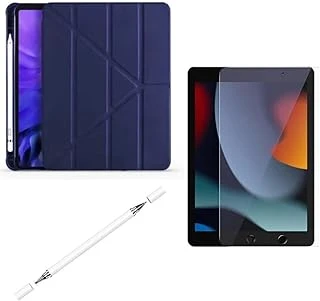 Constrain - İpad 7. 8. 9. Nesil 10.2 Inç Ile Uyumlu Standlı Tablet Kılıfı + Ekran Koruyucu + Dokunmatik Stylus Kalem ürün görseli 1