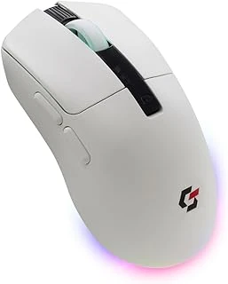 Gravion Sharper Rgb Işıklı Kablosuz Oyucu Mouse 12000 Dpi, Hafif, Bluetooth + 2.4G Kablosuz + Kablolu, Huano Silent Switch Tıklama, Paw3311 Sensör, 400Mah Batarya, Beyaz Faresi ürün görseli 1