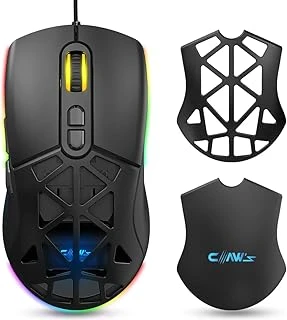 Claw'S Nexus X1 12800 Dpi Makro Yazılımlı & Değiştirilebilir Kapaklı Rgb Mouse - Siyah ürün görseli 1