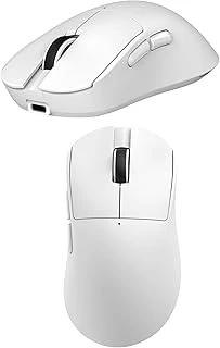 Coverzone Kablosuz Mouse Beyaz 3 Modlu (2.4G + Bluetooth + Kablolu) 6 Kademeli 3200 Dpi Rgb Işıklı 70G Hafif Type-C Şarjlı 300Mah Sağ El Ofis Faresi | Ajazz Nj08 (Nj08 - Beyaz) ürün görseli 1