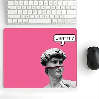 18X22 Cm Desenli Baskılı Mouse Pad Kaymaz Kauçuk Taban Ofis Ofis Kullanımına Uygun Komik Yazılı Tasarım Yüksek Baskı Kaliteli Küçük Boy Masaüstü Mouse Pedi Bilgisayar Laptop Aksesuarı (Whattt ürün görseli 1