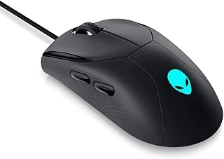 Alienware Aw320M Kablolu Oyun Faresi, Usb-A, Optik Sensör, 6 Yapılandırılabilir Düğme, Siyah ürün görseli 1