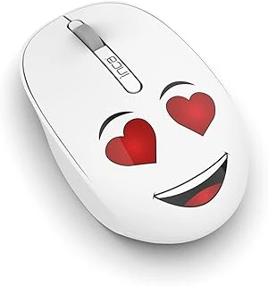 Inca Wenny Iwm-245Bt Desi̇ng 3D Wi̇reless Mouse- Beyaz, Sevimli Emoji Karakterli,2.4 Ghz Nano Usb,Ergonomik Zarif Kullanım Şekli, Konforlu Dokunuş Hissi,1200 Dpi, 10M Çekim Mesafesi,Uyku Modu ürün görseli 1