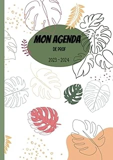 Mon Agenda De Prof: 2023/2024 - Zone B - Format A4 - Semainier Format Ligne (French Edition) ürün görseli 1