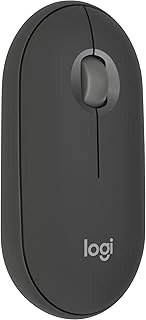 M350S Pebble Mouse 2 İnce Bluetooth Kablosuz Mouse, Taşınabilir, Hafif, Özelleştirilebilir Tuş, Sessiz Tıklama, Windows, Macos, Ipados, Android, Chrome İşletim Sistemleri, Easy-Switch, Siyah ürün görseli 1