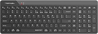A4 Fbk23 As Bluetooth+2.4Ghz Kablosuz Q Türkçe Fn-Multimedya Sessiz İnce Özellikli Emoji Tuşlu Uyku Engelle Modlu Siyah Klavye ürün görseli 1