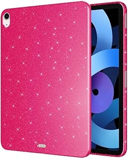 Constrain - Ipad Air 4.Nesil 5.Nesil 10.9 2020 2022 Ile Uyumlu Kılıf Renkli Simli Işıltılı Silikon Kapak - Pembe ürün görseli 1