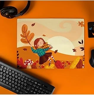Hediyesepeti Arkadaşa Hediye Sonbahar Tasarımlı 40X30 Mousepad ürün görseli 1