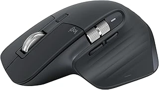 Mx 3S Bluetooth Edition Kablosuz Mouse, 8.000 Dpi, Sessiz, Ergonomik, Hızlı Kaydırma, Çoklu Cihaz Özelliği, Bluetooth, Logi Bolt Usb Alıcı, Siyah ürün görseli 1