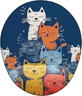 Renkli Sevimli Kediler Mouse Pad ürün görseli 1