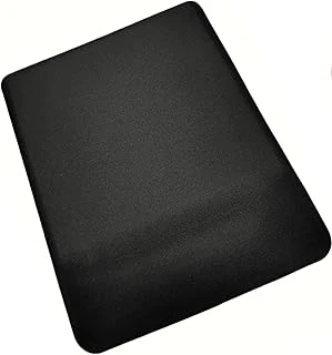 Usin Bileklikli Desenli Bilek Destekli Kaymaz Taban Bilgisayar Notebook Mouse Pad (Siyah Düz) ürün görseli 1