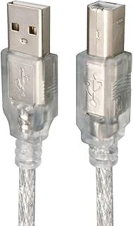Usb Yazici Kablosu 1,5 Metre 2.0V Şeffaf (Sl-U2015) ürün görseli 1