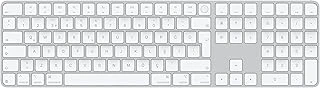 Touch Id Özellikli Sayısal Tuş Takımlı Magic Keyboard: Bluetooth, Şarj Edilebilir. Çipe Sahip Bilgisayarlarla Çalışır; Türkçe Q Klavye, Beyaz Tuşlar (Usb-C) ürün görseli 1