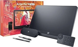 Xppen Artist 19 Gen2 Ekran Grafik Tablet, 4K Profesyonel Dijital Çizim 16K Seviyeleri %156 Srgb, 2 Kalem Mini Klavye Ile, Windows, Macos, Android, Chrome Os, Linux Ile Uyumludur ürün görseli 1