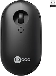 Lecoo Ws212 Kablosuz 1600Dpi 4 Tuşlu Pc, Mac, Dizüstü Bilgisayar Için, Usb Mini Alıcı Ile Optik Mouse Siyah ürün görseli 1