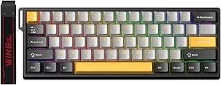 Aula Win60 He Manyetik Klavye Rapid Trigger Wing Chun Switch 8000Hz Rgb Tkl Swap Klavyesi Sarı ürün görseli 1
