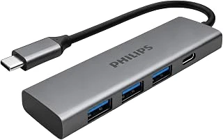 4-In-1 Usb-C Hub | 3X Usb 3.0 5Gbps, 1X Usb-C 5Gbps, Hızlı Veri Transferi, Kompakt Dayanıklı, Alüminyum Alaşım, Windows Macos Linux Android Ile Uyumlu, Swr5041/00 ürün görseli 1
