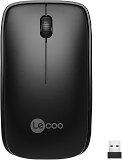 Lecoo Ws208 Kablosuz 1200Dpi 3 Tuşlu Sessiz Pc, Mac, Dizüstü Bilgisayar Için, Usb Mini Alıcı Ile Optik Mouse Siyah ürün görseli 1