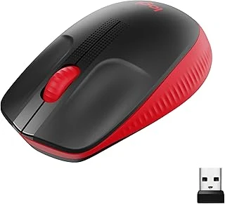 M190 Kablosuz Fare, Iki Kullanım Için Kavisli Tasarım, Ay Pil Ömrü Artı Güç Tasarrufu Modu, Usb Alıcısı, Geniş Tekerlek Tuşlar Sayesinde Hassas - Kırmızı ürün görseli 1