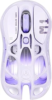 Gravastar Mercury M1 Oyun Faresi, Hafif Magnezyum Alaşımı, 26.000 Dpi, Paw3395Dm Sensör, 5 Programlanabilir Düğme, Destek Kablolu/2.4Ghz/Bt, 200 Saate Kadar Pil Ömrü (Mor) ürün görseli 1