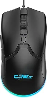 Claw'S Cerberus Pixart Paw3519 Sensörlü 4200 Dpi Wide Rgb Özel Abs Doku Kablolu Mouse - Siyah ürün görseli 1