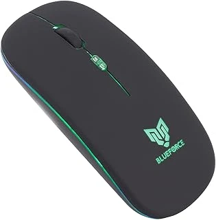 Blueforce 2, 4Ghz Bluetooth Wireless Kablosuz Sessiz Mouse Siyah Işıklı ürün görseli 1
