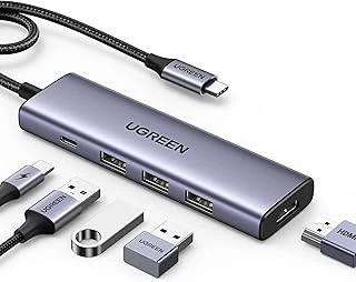 Ugreen Type-C To 4K/60Hz Hdmi 3*Usb 3.0 100W Pd Güç Girişi Çoklayıcı Hub Adaptör ürün görseli 1
