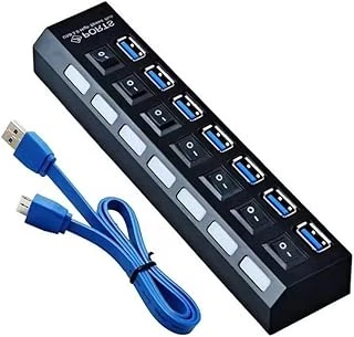 Alfais 5258 7 Port Usb 3.0 Usb 2.0 Hub Anahtarlı Çoklayıcı Çoğaltıcı Switch ürün görseli 1