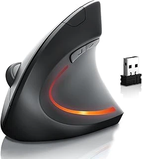 Kablosuz Optik Ergonomik Dikey Mouse 1600 Dpi Dizüstü, Masaüstü, Yoğun Kullanım ürün görseli 1