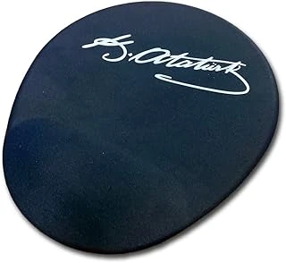 Lunatic Ln-1881 Atatürk İmzalı Siyah Ergonomik Suya Dayanıklı Bileklikli Mouse Pad ürün görseli 1