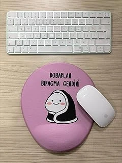 Dobarlan Bıragma Gendini Baskılı Bilek Destekli Oval Mouse Pad (Lila) ürün görseli 1