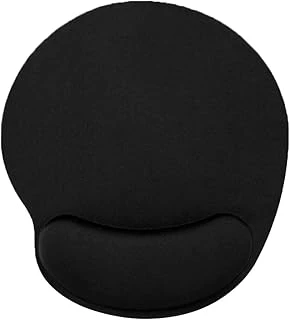Black Deer Siyah Bilek Destekli Mouse Pad,Ergonomik Kaymaz Taban,Oyun Ofis Için Altlığı,Suya Dayanıklı (Siyah) ürün görseli 1