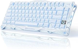 Gravastar Mercury K1%75 Oyun Klavyesi, Alüminyum Alaşımlı Mekanik Klavye, Contalı Çalışırken Değiştirilebilir Soket, Doğrusal Anahtarlar, Rgb Arka Aydınlatma, Oyun, Ofis ürün görseli 1