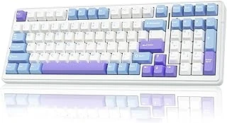 Aula F99 3 Modlu Rgb Swap Mekanik Linear Graywood V3 Switch Kablosuz Makrolu Klavye Lila ürün görseli 1