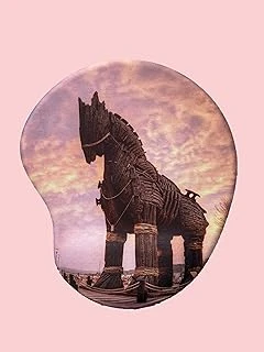 Türkiye Serisi - Truva Atı Baskılı Bilek Destekli Mouse Pad ürün görseli 1