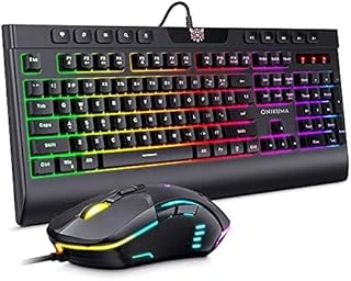 Zore Onikuma G21 Rgb Klavye Mouse Seti Siyah ürün görseli 1