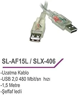 S-Link Sl-Af15L Usb2.0 1.5M Uzatma Kablosu ürün görseli 1