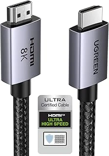 Ugreen Hdmi 2.1 Kablo 8K 60Hz 4K 240Hz 165Hz 144Hz 120Hz 48Gbit/S Yüksek Hızlı, Hdmi Kablo 2.1 Hd Earc Hdr 10+ Hdcp 2.3 Dolby Vrr Tv/Ps5/Ps4/ Series X/Monitör Ile Uyumlu (2M) ürün görseli 1