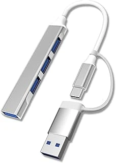 4 Port'Lu Bağlantı İstasyonu İnce Usb Type-C Tipi Çoklu Arayüz Adaptörü Multi Usb Çoklayıcı ürün görseli 1
