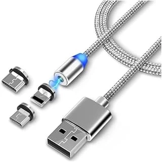 Lightning Micro Usb Type C Mıknatıslı Şarj Kablosu ürün görseli 1