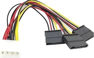 Lunatic 8549 Kasa Içi 3 Port Ide Molex Sata Power Hdd 4 Pin Güç Kablosu 4Pin Molex Erkek/ 3X 15Pin Sata Dişi 3 Port Sata Dişi 1 Port 4 Pin Ide Power Erkek ürün görseli 1
