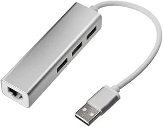 Kenly Usb 3.0 To Rj45 Ethernet Adaptör 3 Port Usb Hub Alüminyum Gövde Tak Çalıştır Laptop Pc Uyumlu ürün görseli 1